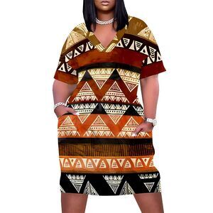 7655 ’s Oversized Tshirt Dresses African Prints Loose Dress Plus Size
